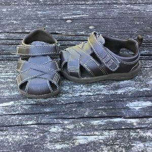 Healthtex Boys Brown Sandals Size 4